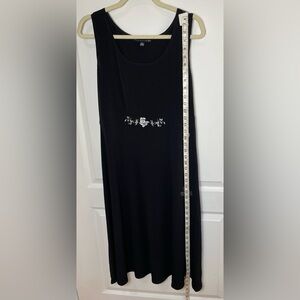 Madison Leigh Elegant Black Sleeveless Dress sz12 Round neck polyester/spandex